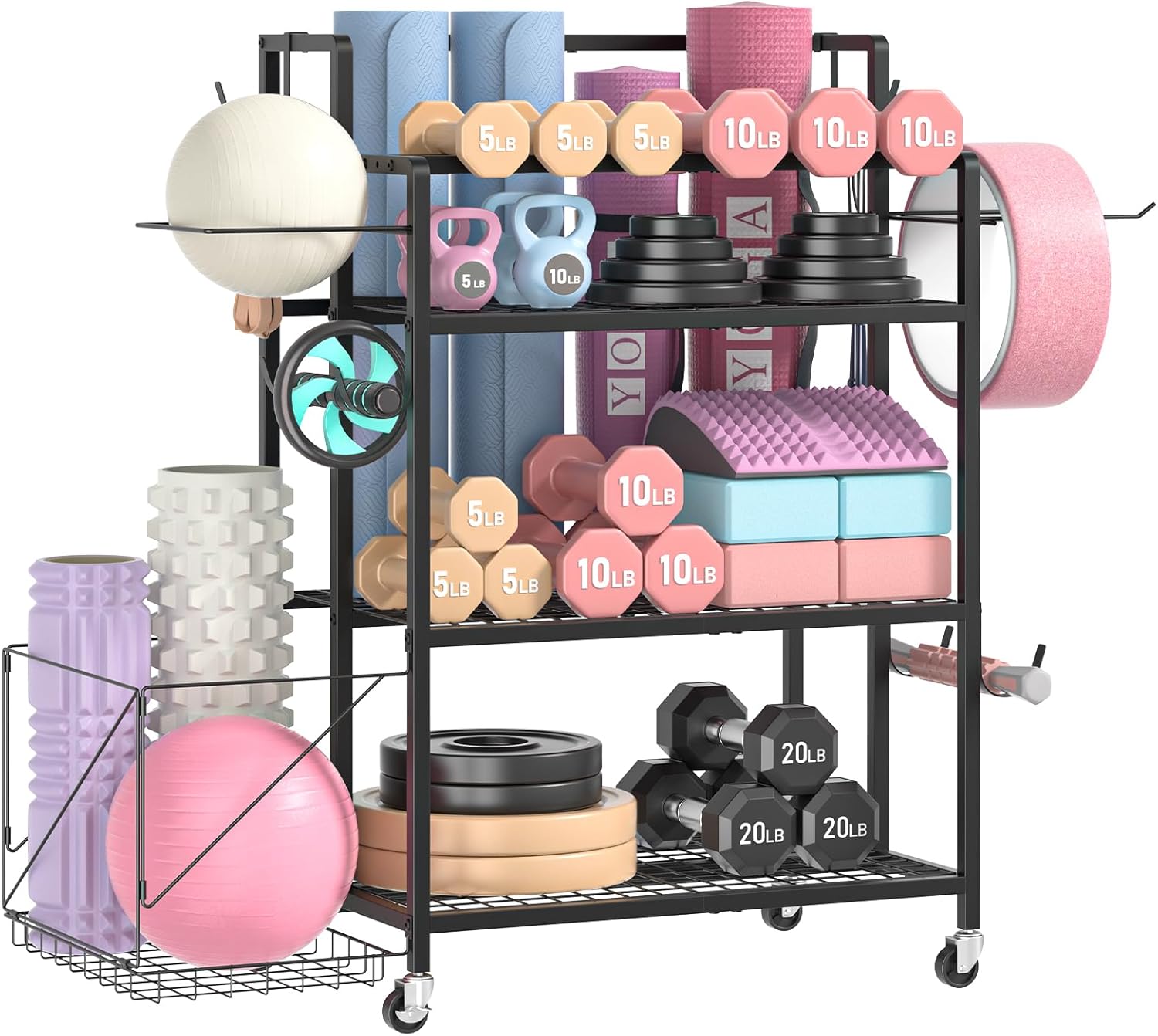 Home Gym Dumbbell Workout - Home Gym Storage, No Material Specified,