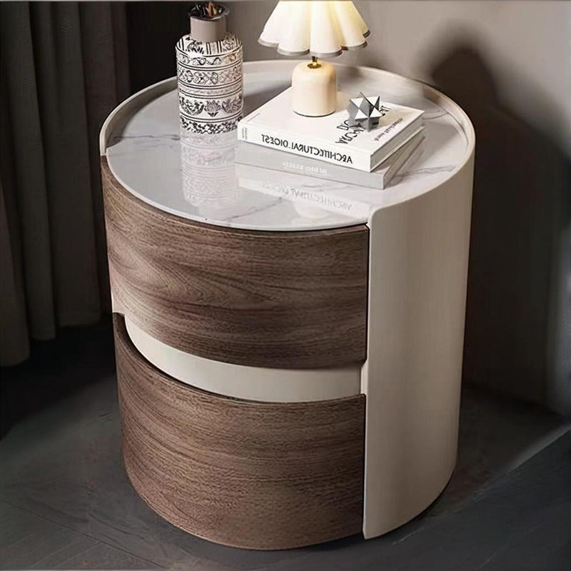 Home Gym In Apartment - Modern Luxury Smart Nightstand Wood Set