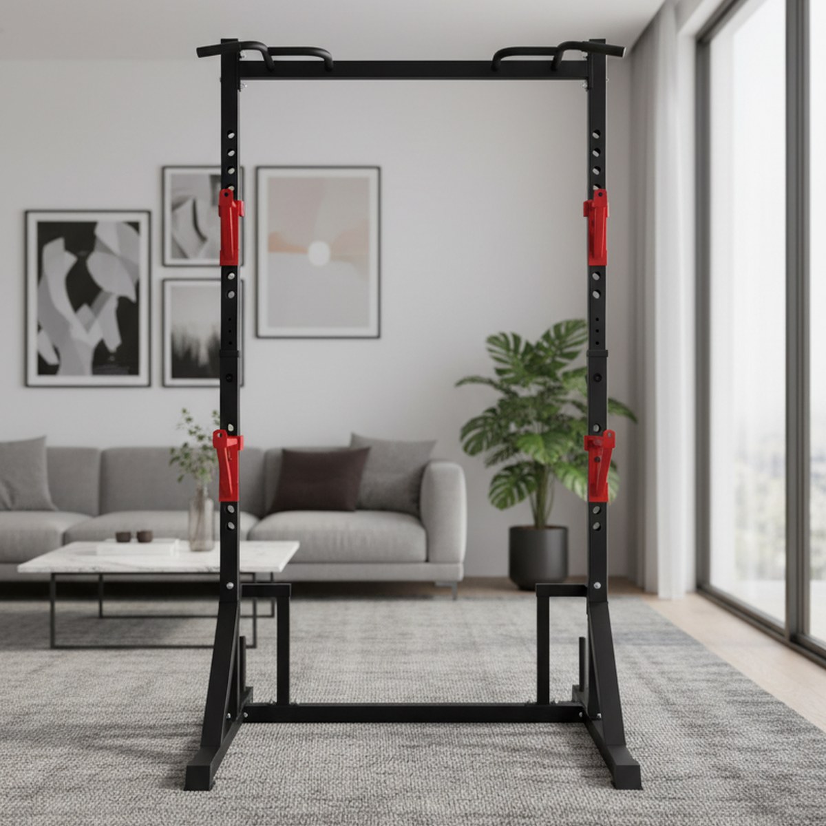 Adjustable Power Rack with Pul - огляд і ціна Home Gym Equipment