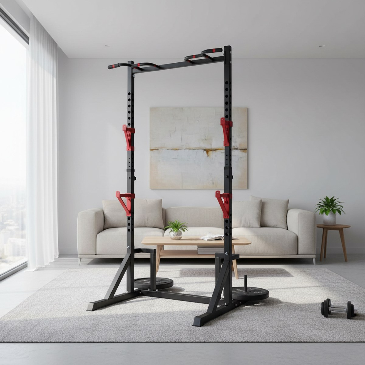 Adjustable Power Rack with Pul - огляд і ціна Home Gym Equipment