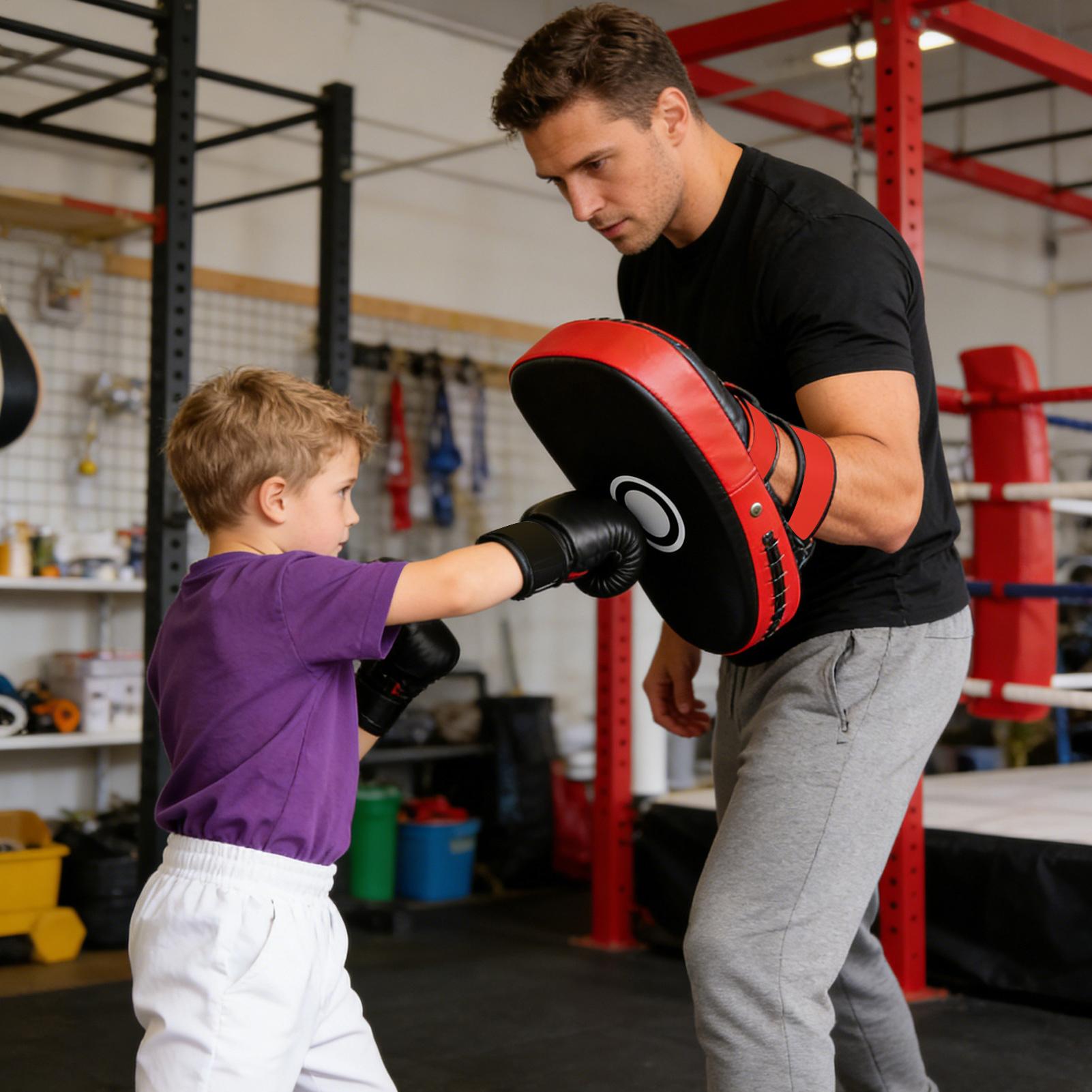 PU Leather Boxing Pads Curved  - огляд і ціна Home Gym Equipment