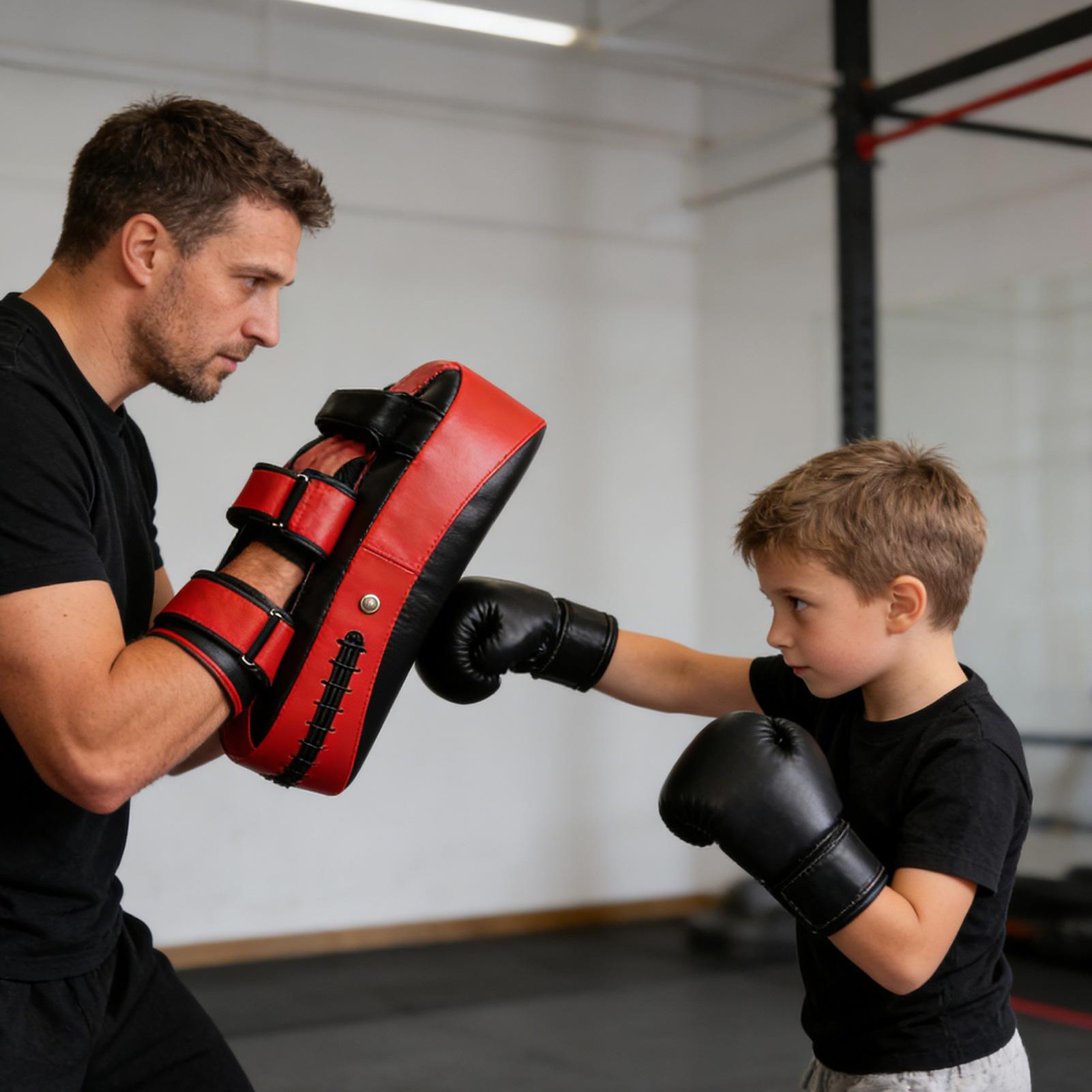 PU Leather Boxing Pads Curved  - огляд і ціна Home Gym Equipment