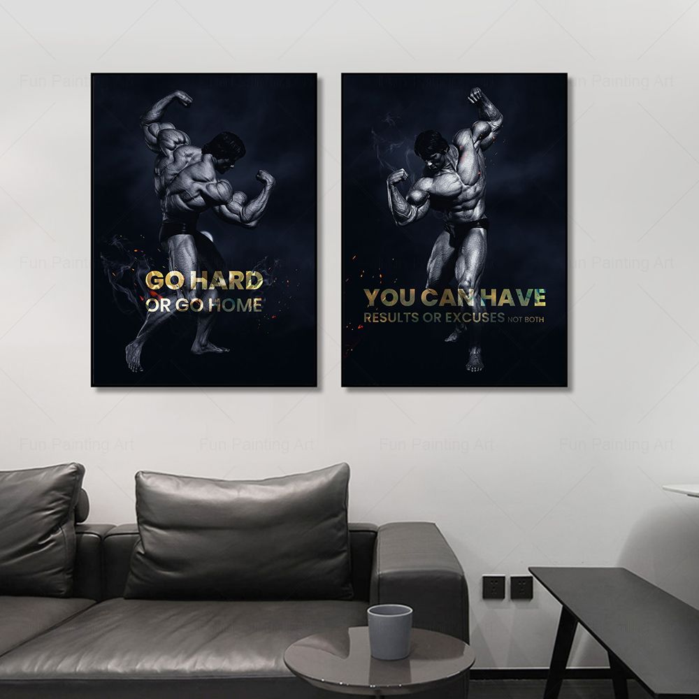 Go Hard Or Go Home Quote Motiv - огляд і ціна Home Gym Yes Or No