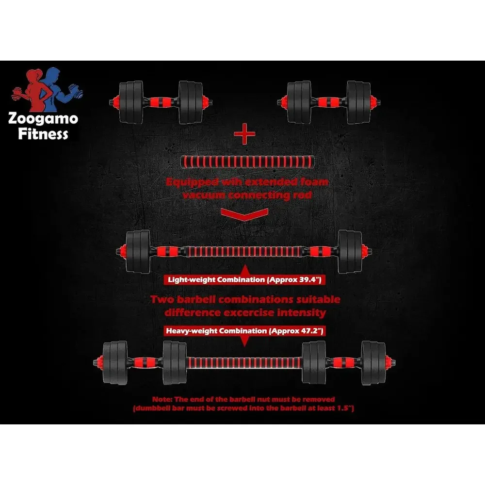 44Lb Adjustable Dumbbell Set w - огляд і ціна Home Gym Dumbbell Workout