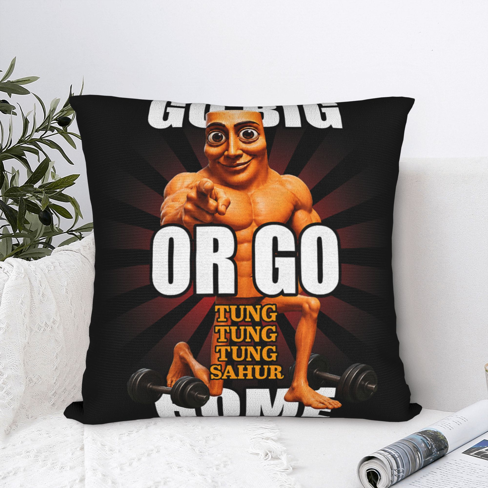 Pillow Case Go Big or Go Tung  - огляд і ціна Home Gym Yes Or No