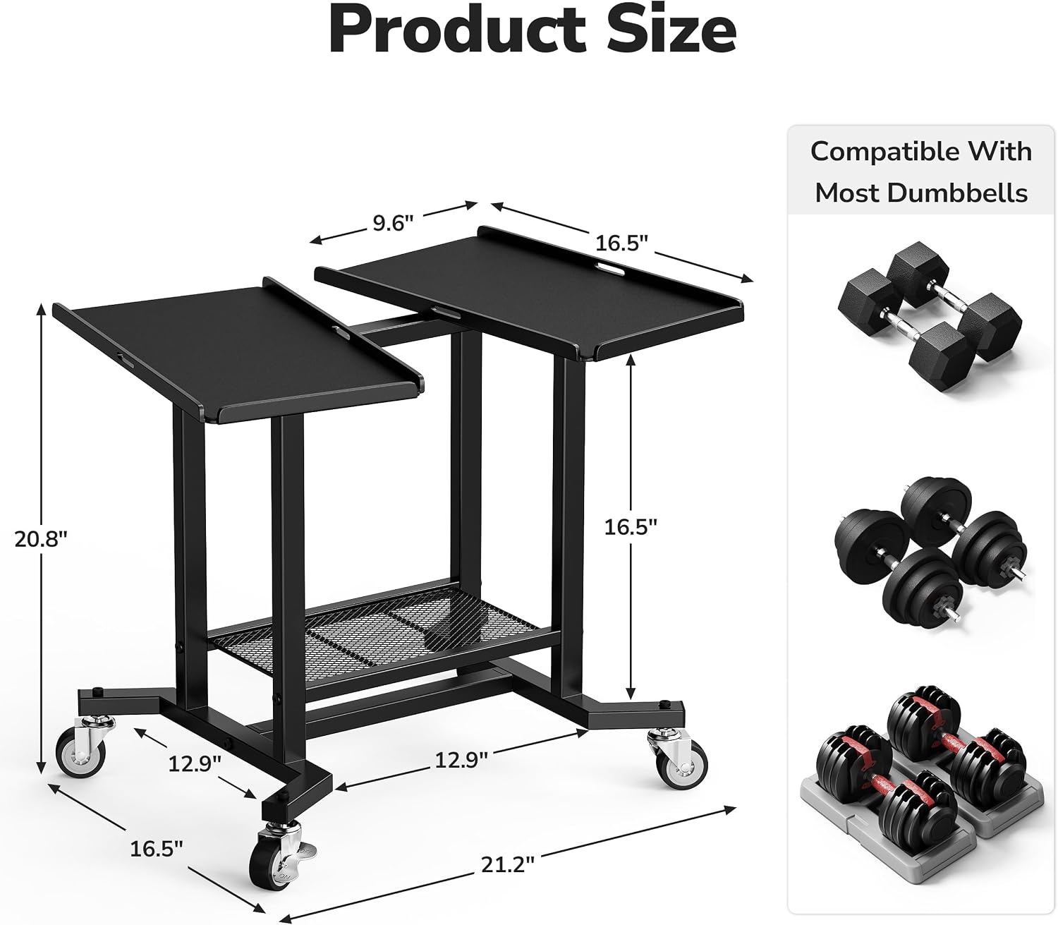 Adjustable Dumbbell Rack Stand - огляд і ціна Home Gym Dumbbell Workout