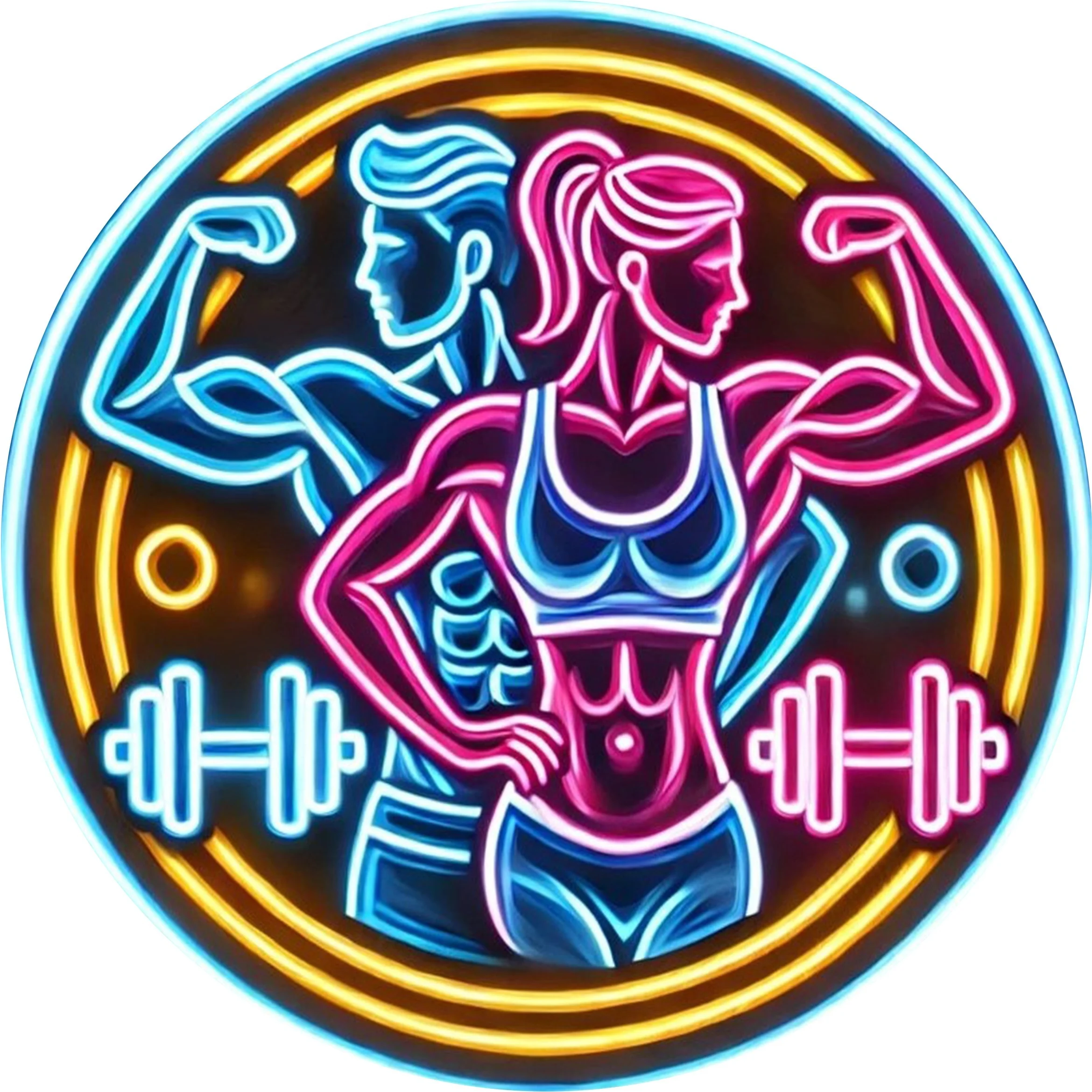 2D Metal Sign Fitness Gym Neon - огляд і ціна Home Gym Dumbbell Workout