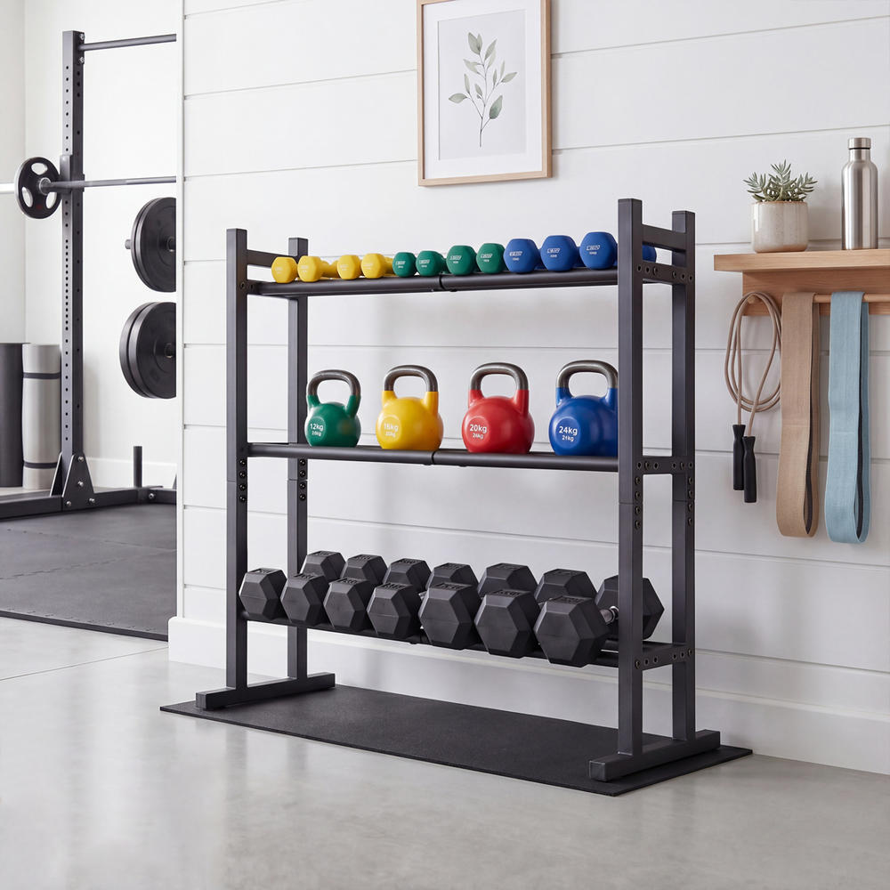 Heavy Duty 3-Tier Dumbbell Rac - огляд і ціна Home Gym Equipment