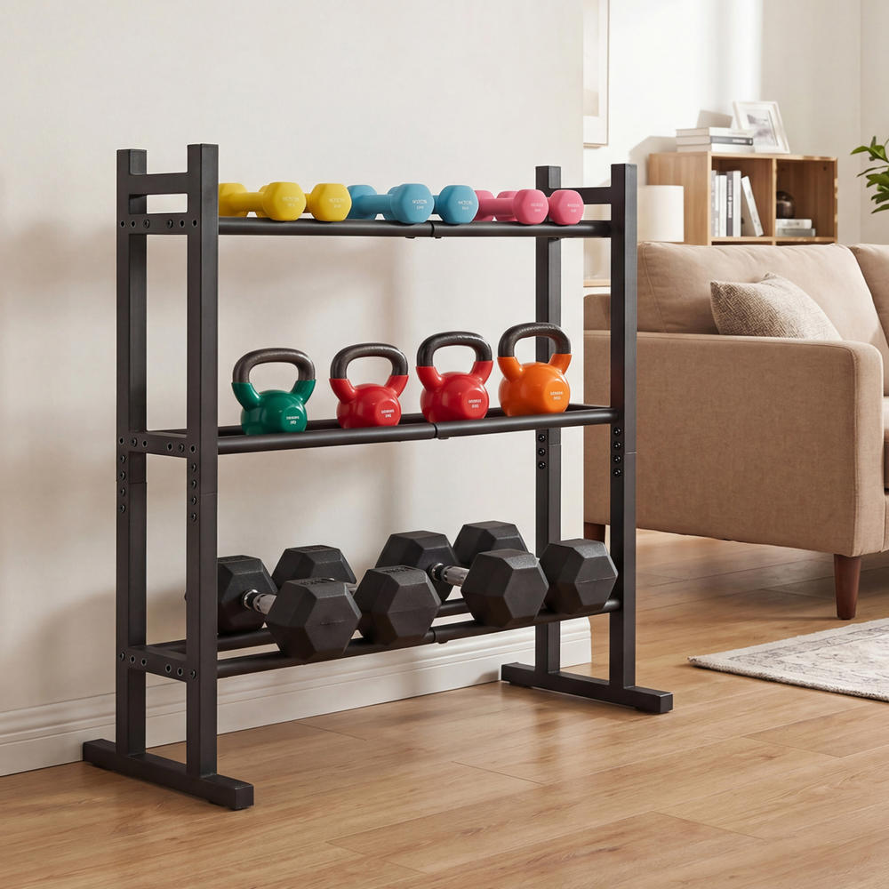 Heavy Duty 3-Tier Dumbbell Rac - огляд і ціна Home Gym Equipment