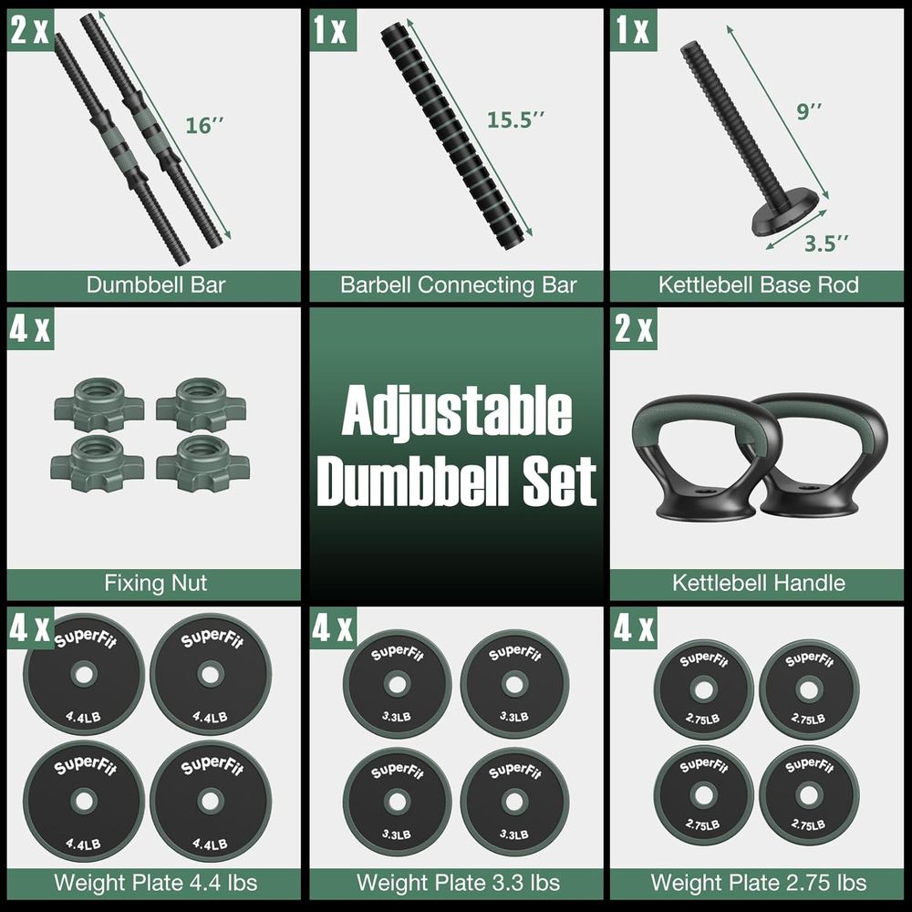Versatile 4-in-1 Adjustable We - огляд і ціна Home Gym Dumbbell Workout