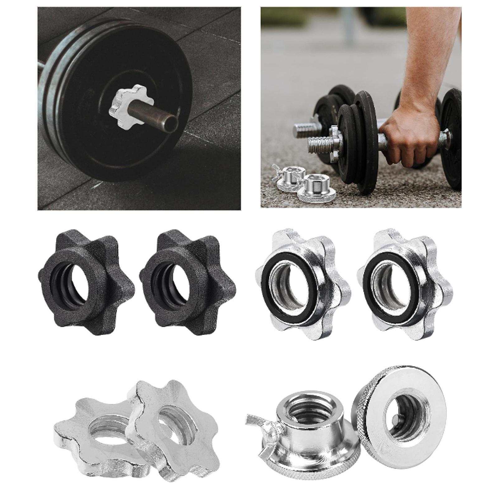 2Pcs Barbell Screw Collars Equ - огляд і ціна Home Gym Dumbbell Workout