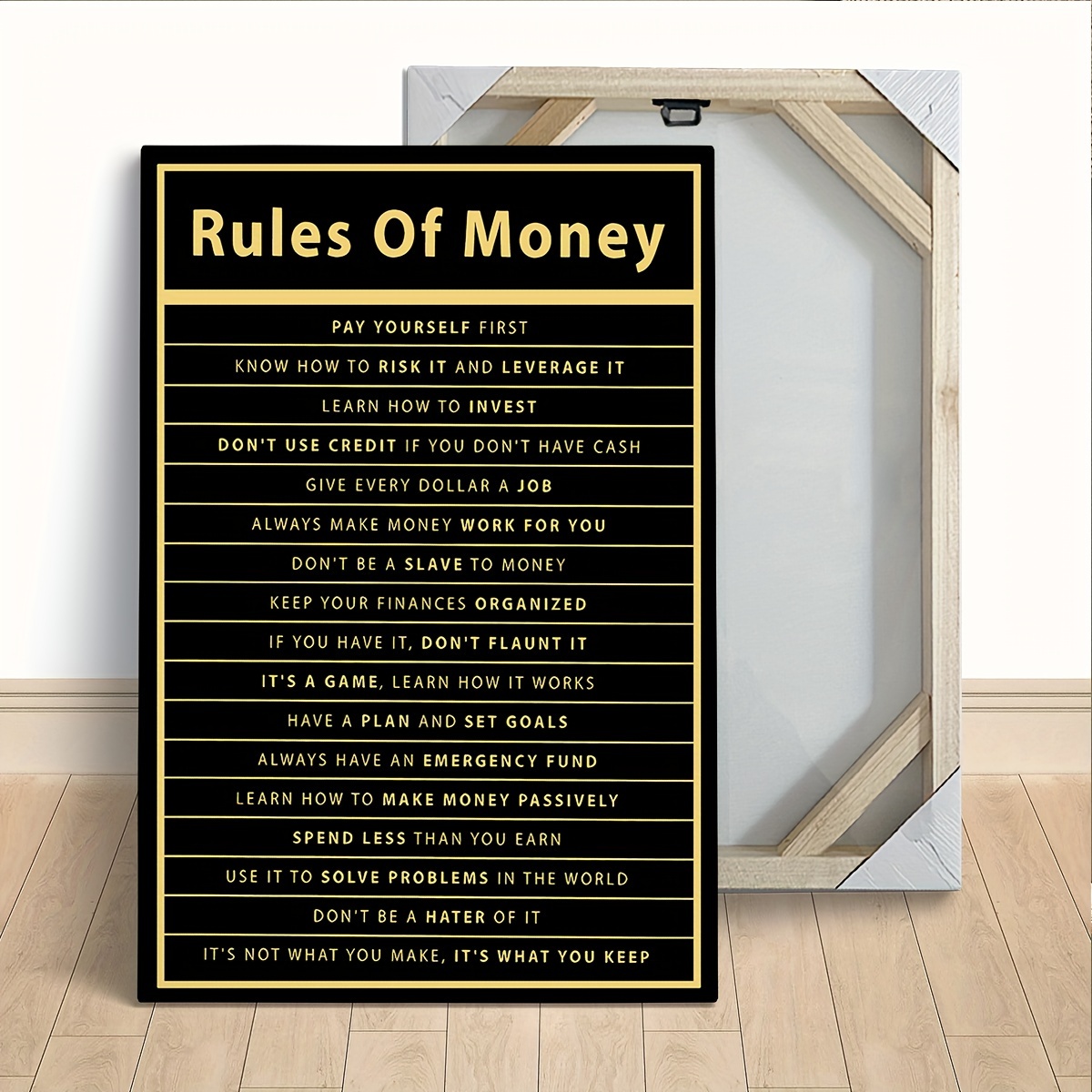 Wood Framed Motivational Canva - огляд і ціна Home Gym Yes Or No